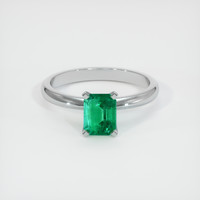 1.07 Ct. Emerald Ring, Platinum 950 1