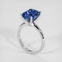 7.06 Ct. Blue Sapphire Ring, Platinum 950 2