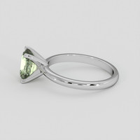 1.66 Ct. Yellowish Green Sapphire Ring, Platinum 950 4