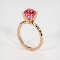 3.07 Ct. Sapphire Ring, 14K Rose Gold 2