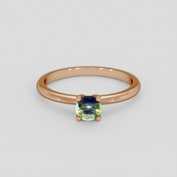 0.45 Ct. Bi Color Sapphire Ring, 18K Rose Gold 1