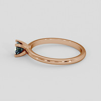0.45 Ct. Bi Color Sapphire Ring, 18K Rose Gold 4