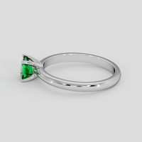 0.42 Ct. Emerald Ring, Silver 4