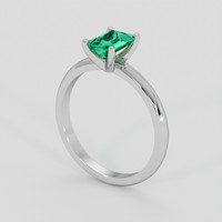 0.69 Ct. Emerald Ring, Silver 2