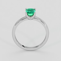 0.69 Ct. Emerald Ring, Silver 3