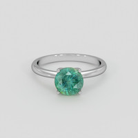 1.67 Ct. Emerald Ring, Silver 1