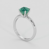 1.67 Ct. Emerald Ring, Silver 2