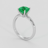1.92 Ct. Emerald Ring, Silver 2
