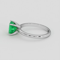 1.92 Ct. Emerald Ring, Silver 4