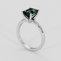 1.63 Ct. Green Chrome Tourmaline Ring, 10K White Gold 2