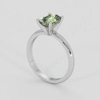 1.66 Ct. Yellowish Green Sapphire Ring, 10K White Gold 2
