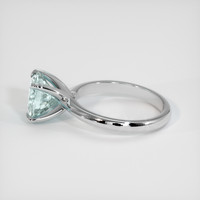 2.86 Ct. Bluish Green Sapphire Ring, 14K White Gold 4