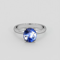 2.50 Ct. Bi Color Sapphire Ring, 14K White Gold 1