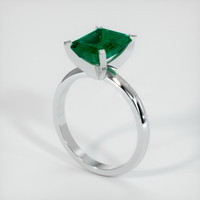 Solitaire Emerald Ring 2.45 Ct., 18K White Gold Preview