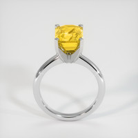 8.04 Ct. Yellow Sapphire Ring, 18K White Gold 3
