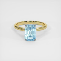 2.50 Ct. Gemstone Ring, 14K White & Yellow 1