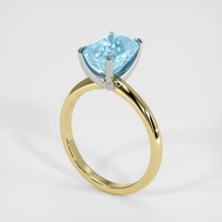 2.50 Ct. Gemstone Ring, 18K White & Yellow 2