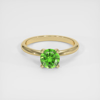 0.88 Ct. Green Demantoid Garnet Ring, 14K Yellow Gold 1
