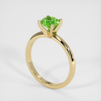 0.88 Ct. Green Demantoid Garnet Ring, 14K Yellow Gold 2