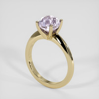 3.01 Ct. Purple Sapphire Ring, 14K Yellow Gold 2