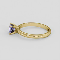 0.85 Ct. Bluish Purple Sapphire Ring, 14K Yellow Gold 4