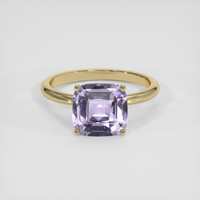 3.02 Ct. Purple Sapphire Ring, 14K Yellow Gold 1