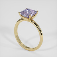3.02 Ct. Purple Sapphire Ring, 14K Yellow Gold 2