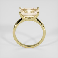 5.02 Ct. Peach Sapphire Ring, 14K Yellow Gold 3