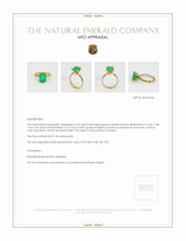 Emerald Ring 2.33 Ct., 18K Yellow Gold Appraisal