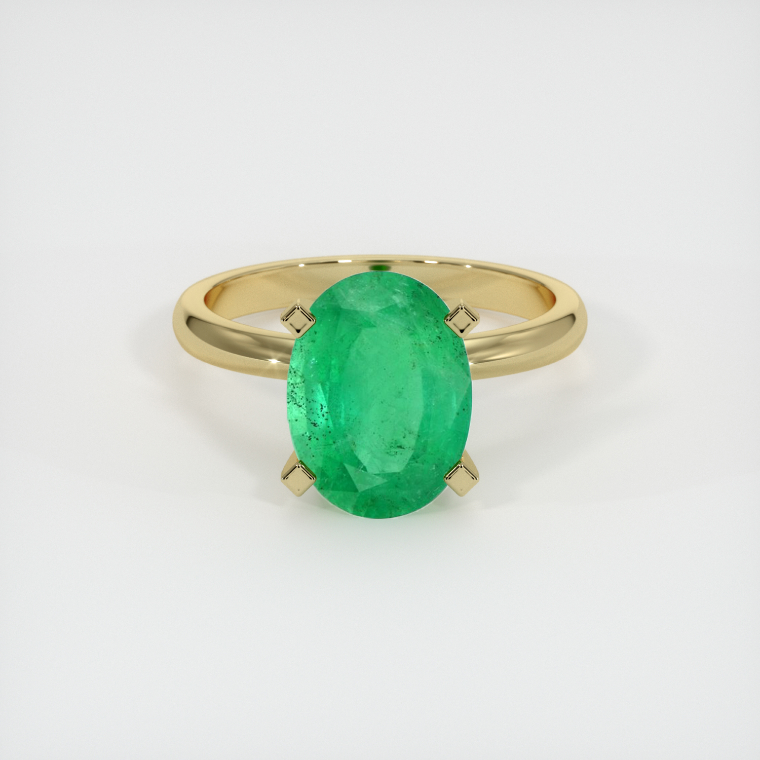 Emerald Ring 2.33 Ct. 18K Yellow Gold | The Natural Emerald Company