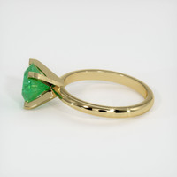 1.48 Ct. Emerald  Ring - 18K Yellow Gold