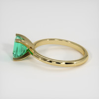 1.18 Ct. Emerald Ring, 18K Yellow Gold 4