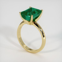 4.79 Ct. Emerald Ring, 18K Yellow Gold 2