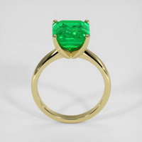 4.06 Ct. Emerald Ring, 18K Yellow Gold 3