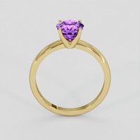 0.99 Ct. Purple Amethyst Ring, 18K Yellow Gold 3