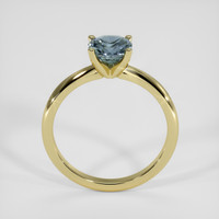 0.98 Ct. Bluish Green Spinel Ring, 18K Yellow Gold 3