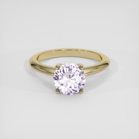 3.01 Ct. Purple Sapphire Ring, 18K Yellow Gold 1