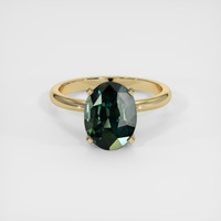 3.55 Ct. Sapphire Ring, 18K Yellow Gold 1