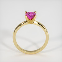1.12 Ct. Pink Sapphire Ring, 18K Yellow Gold 3