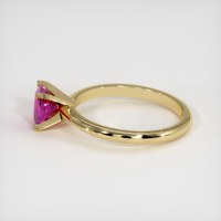 1.12 Ct. Pink Sapphire Ring, 18K Yellow Gold 4