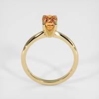 1.36 Ct. Orangish Brown Sapphire Ring, 18K Yellow Gold 3