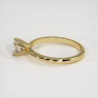 0.66 Ct. Peach Sapphire Ring, 18K Yellow Gold 4