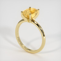 4.23 Ct. Sapphire Ring, 18K Yellow Gold 2
