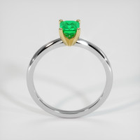 0.61 Ct. Emerald Ring, 18K Yellow & White 3