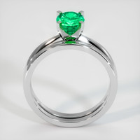 0.94 Ct. Emerald Ring, Platinum 950 3