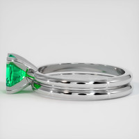 0.94 Ct. Emerald Ring, Platinum 950 4