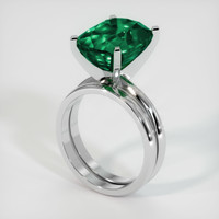 6.51 Ct. Emerald Ring, Platinum 950 2