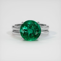 3.85 Ct. Emerald Ring, Platinum 950 1