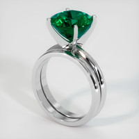 3.85 Ct. Emerald Ring, Platinum 950 2