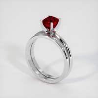 1.65 Ct. Ruby Ring, Platinum 950 2